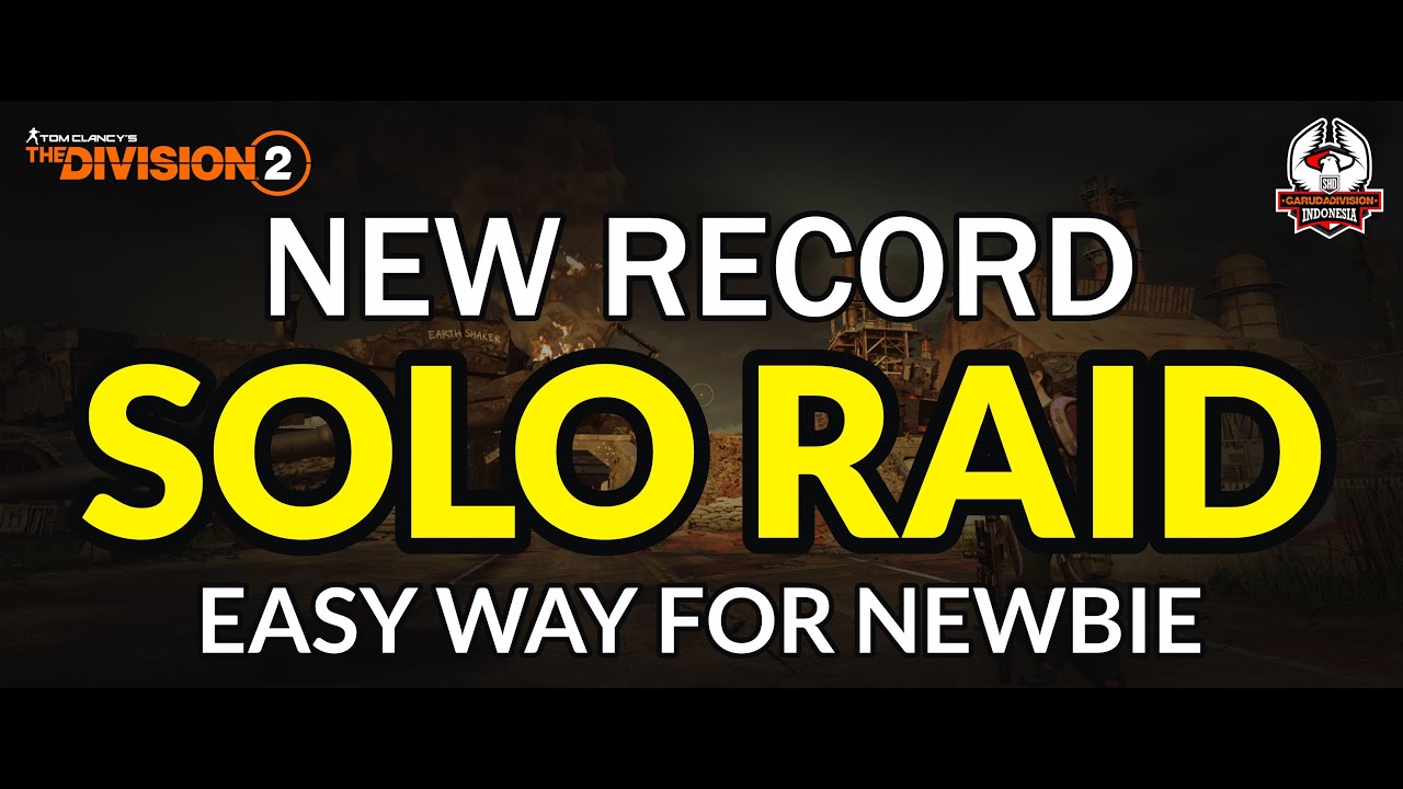(New Record) Solo Raid Iron Horse - The Easy Way | The Division 2