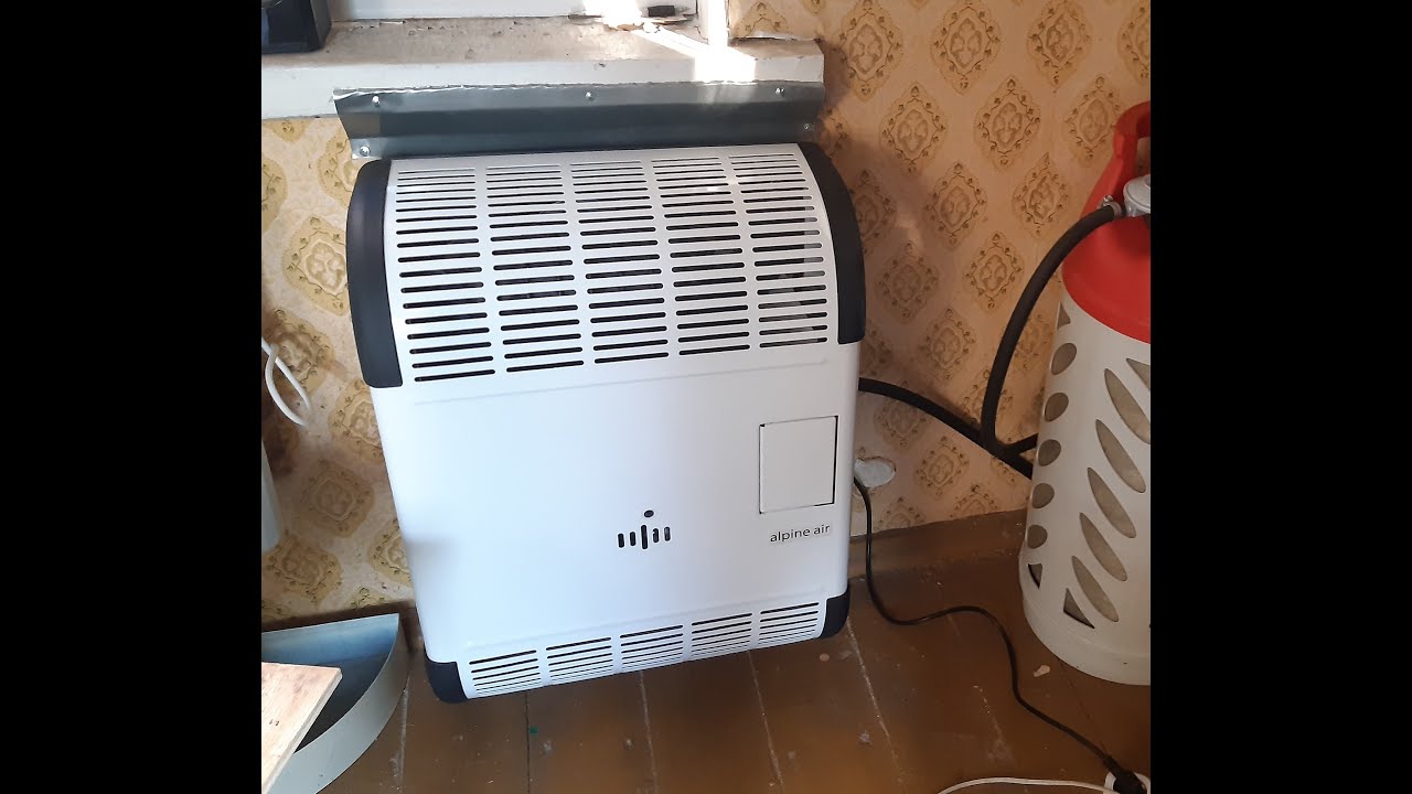 Газовый конвектор  Alpen air NGS 30f, установка, первый запуск