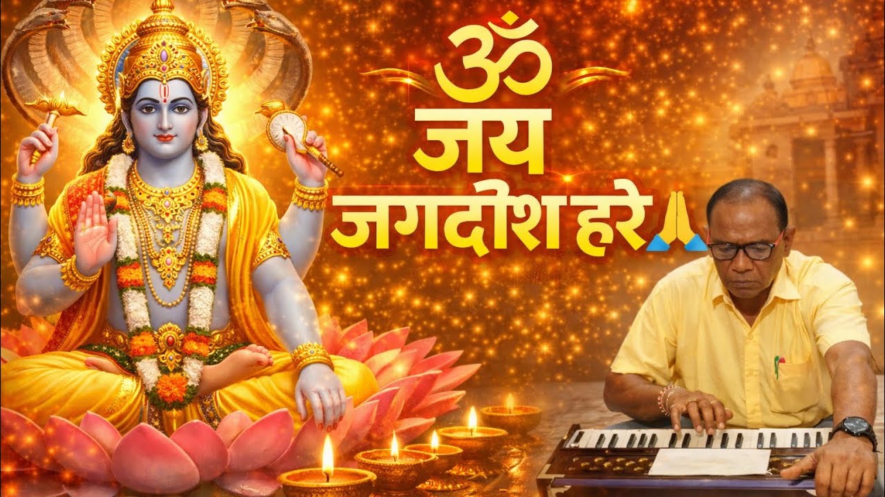 ॐ जय जगदीश हरे 🙏 | Om Jai Jagdish Hare Aarti | Vishnu Bhagwan Bhajan | Evening Aarti 2026