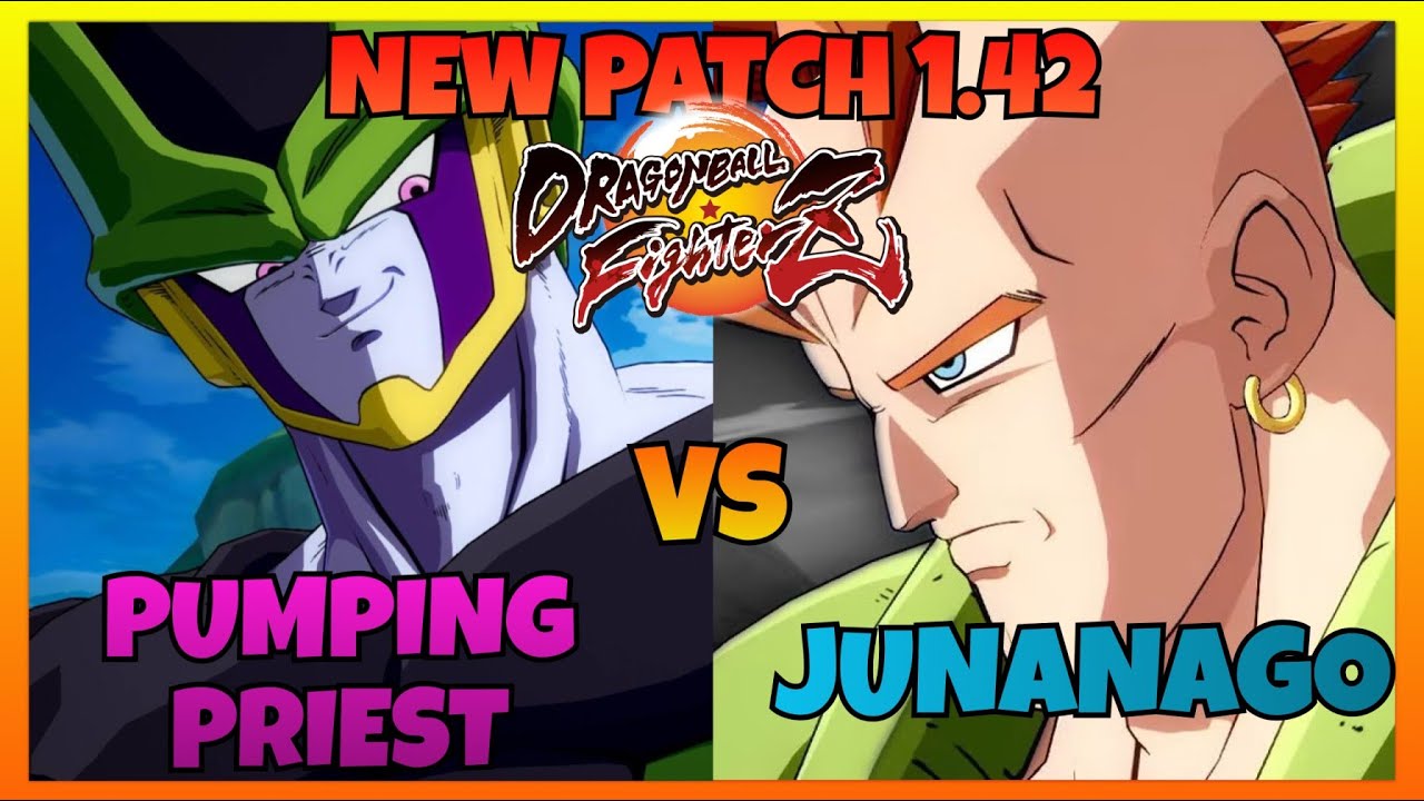 DBFZ 1.42 - PUMPINGPRIEST vs JUNANAGO gameplays (Super Baby 2, Nappa, Cell vs Gogeta 4, Jiren, A 16)