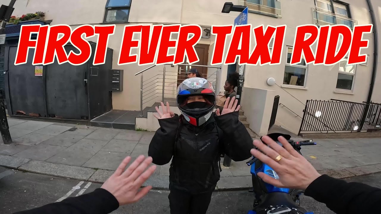 FIRST EVER Taxi Ride on a motorbike!