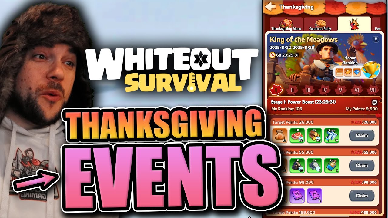 Thanksgiving Events [tips and tricks for points] Whiteout Survival
