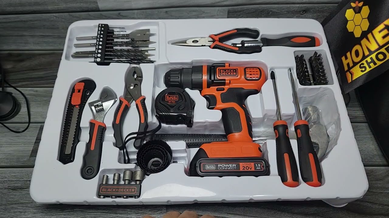 BLACK+DECKER 20V MAX Cordless Drill with 30 Piece Bit Set and Drivers Kit (LD120VA)