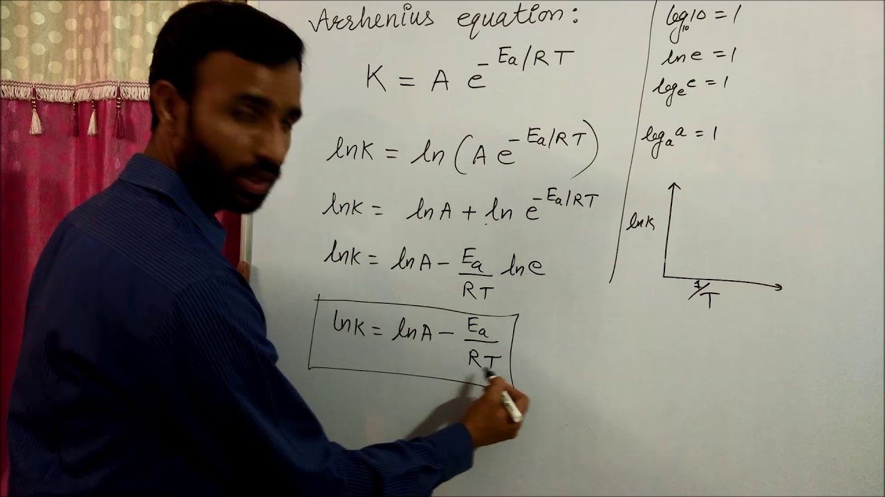 Arrhenius equation chemical kinetics | Extended form | class 12