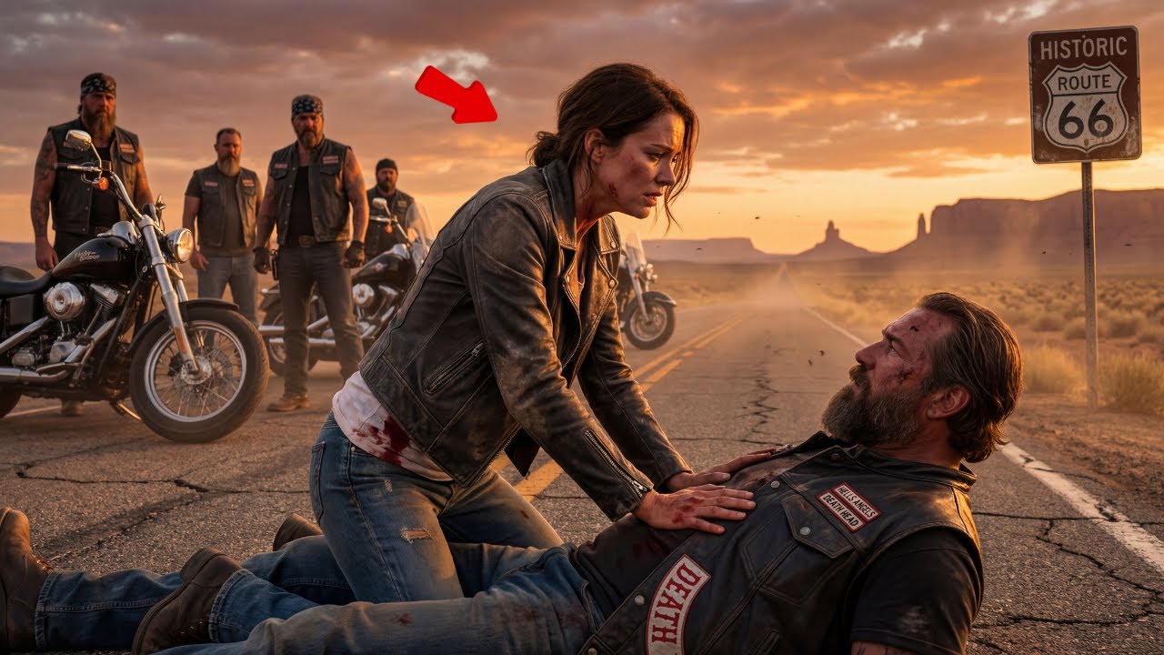 Single Mom Saved an Injured Hells Angels Leader on Route 66 — Bikers Owed Her Everything