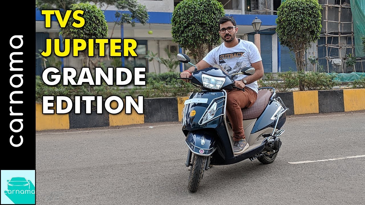 TVS Jupiter Grande Disc Brake Overview | carnama