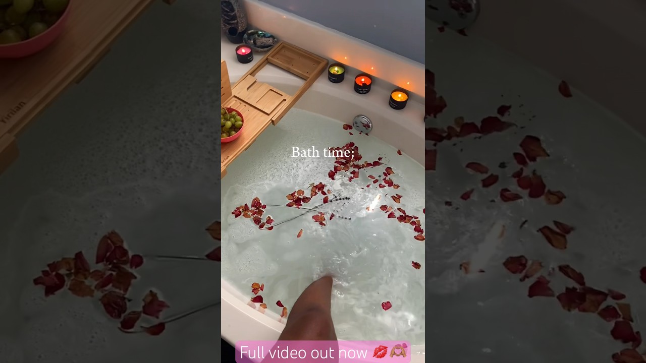 Milk 🥛 & Rose 🥀 bath #shortvideo #shorts #milkbath #spiritualjourney #spiritual