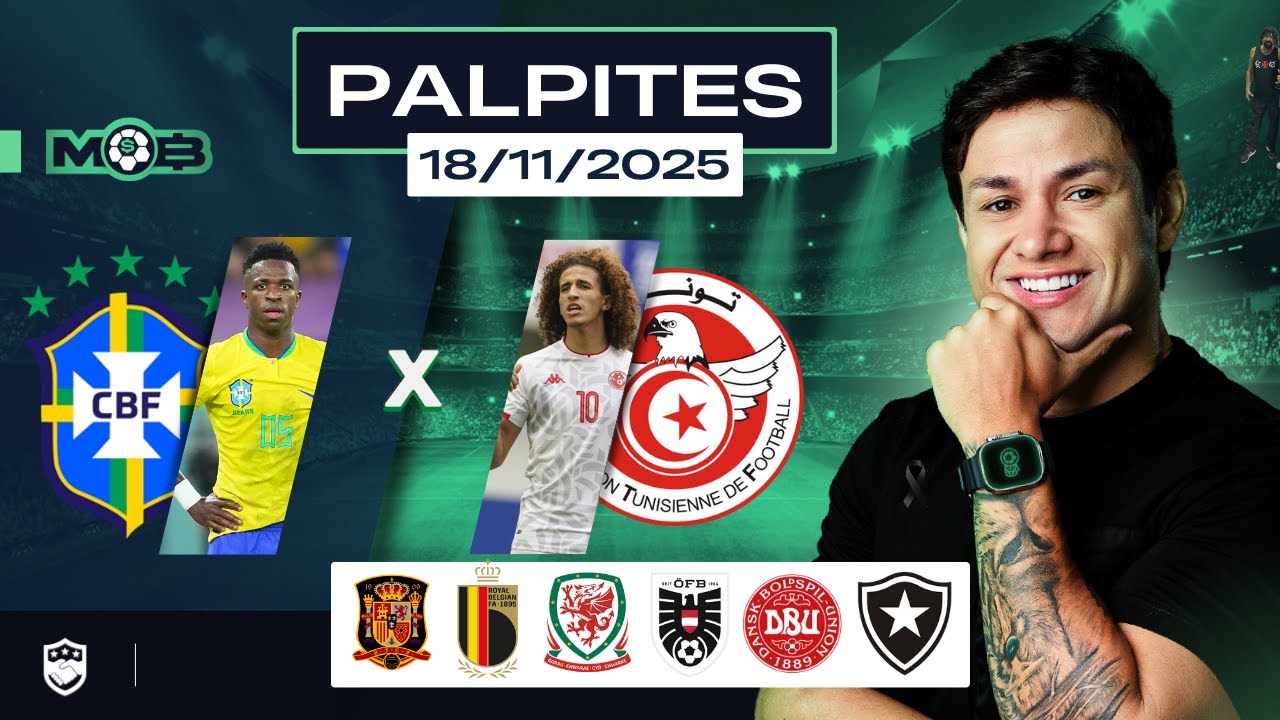 PALPITES DE FUTEBOL PARA O DIA 18 11 2025 + BILHETE PRONTO (TER&Ccedil;OU NO MUNDO BET)