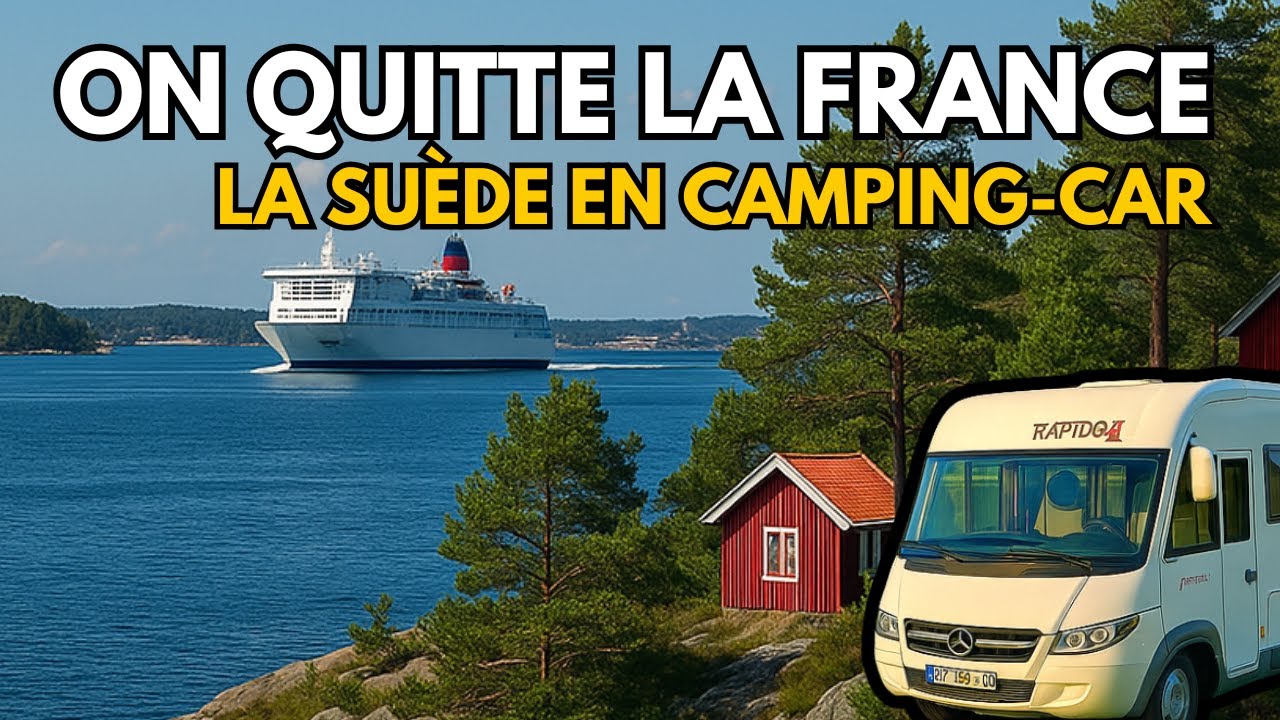 La SUÈDE en CAMPING-CAR ! On prend le ferry Allemagne - Suède de nuit | EP02