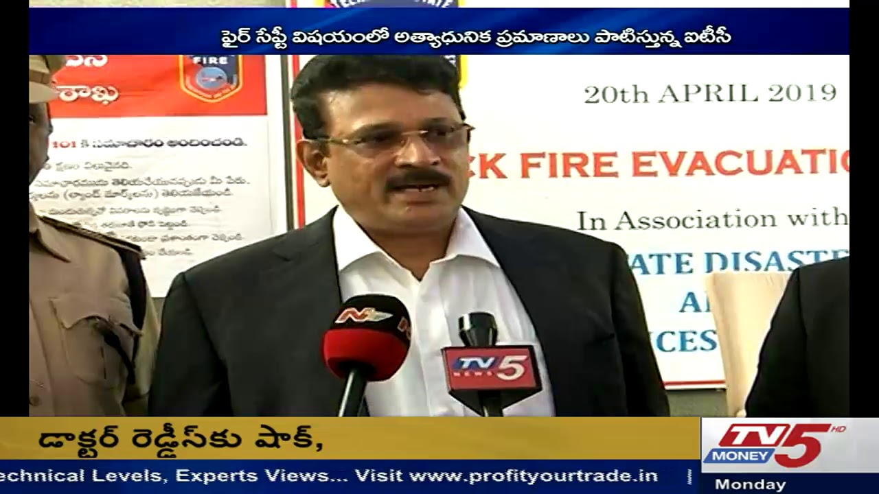 Mock Fire Evacuation Drill @ ITC Kohenur by Telangana State Disaster Response  & Fire Services