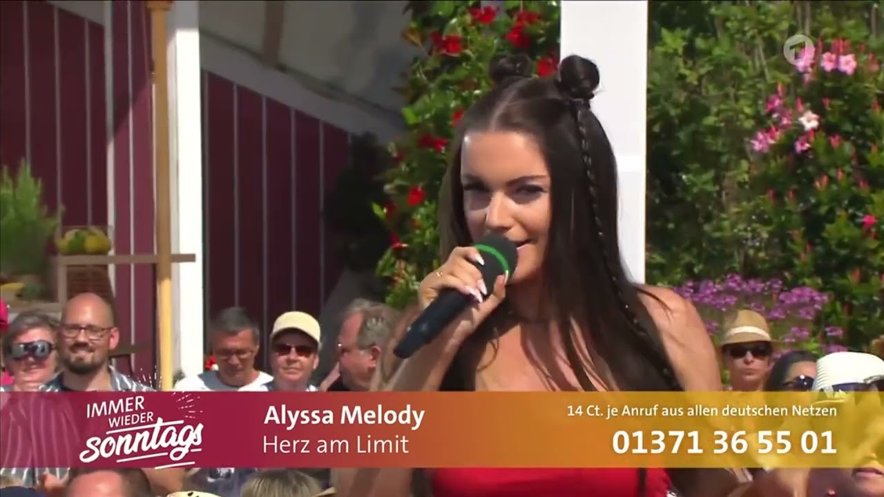 Alyssa Melody rockt die Sommerhitparade 2025 bei Immer wieder Sonntags (ARD 13.07.2025) 😍
