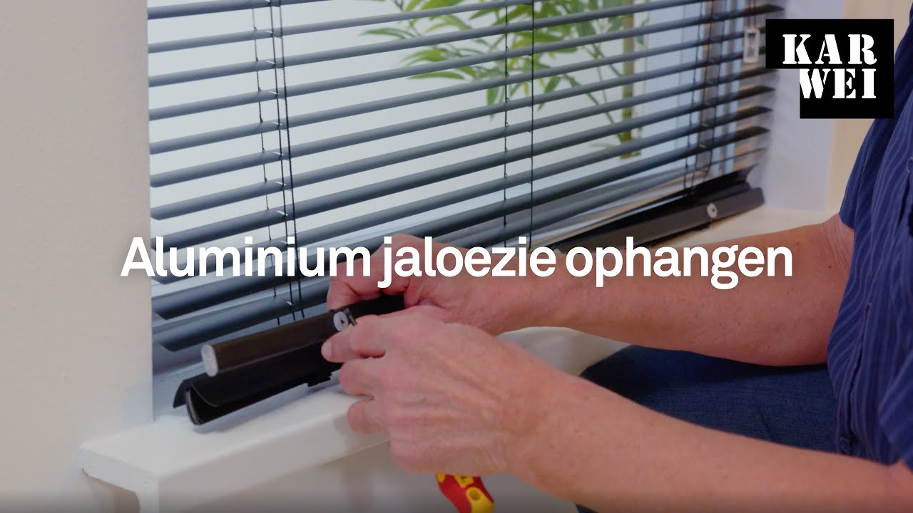 KARWEI | Aluminium jaloezie ophangen