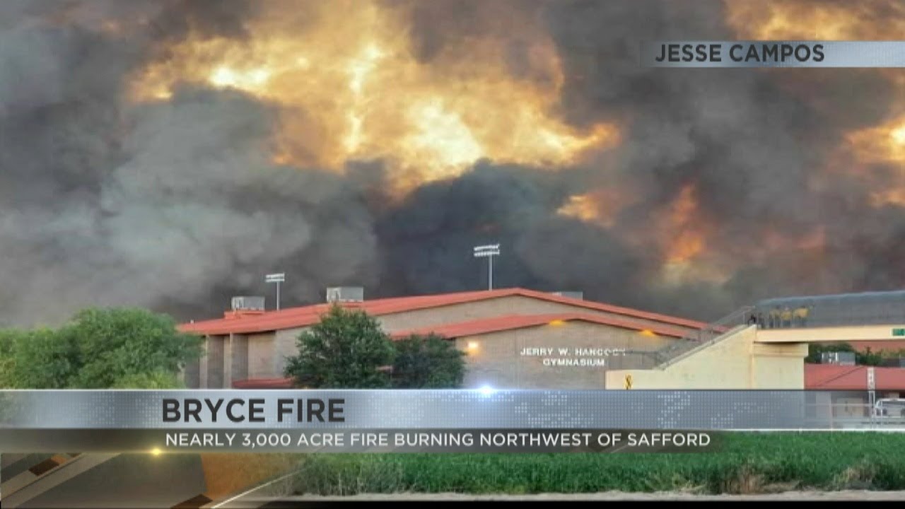 Tucson firefighters battle Bryce Fire near Safford, locals on edge