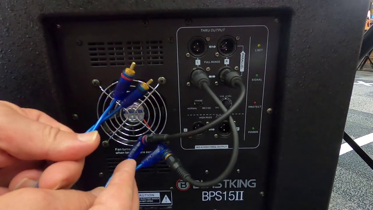 How to connect a Subwoofer to a Party PA Speaker