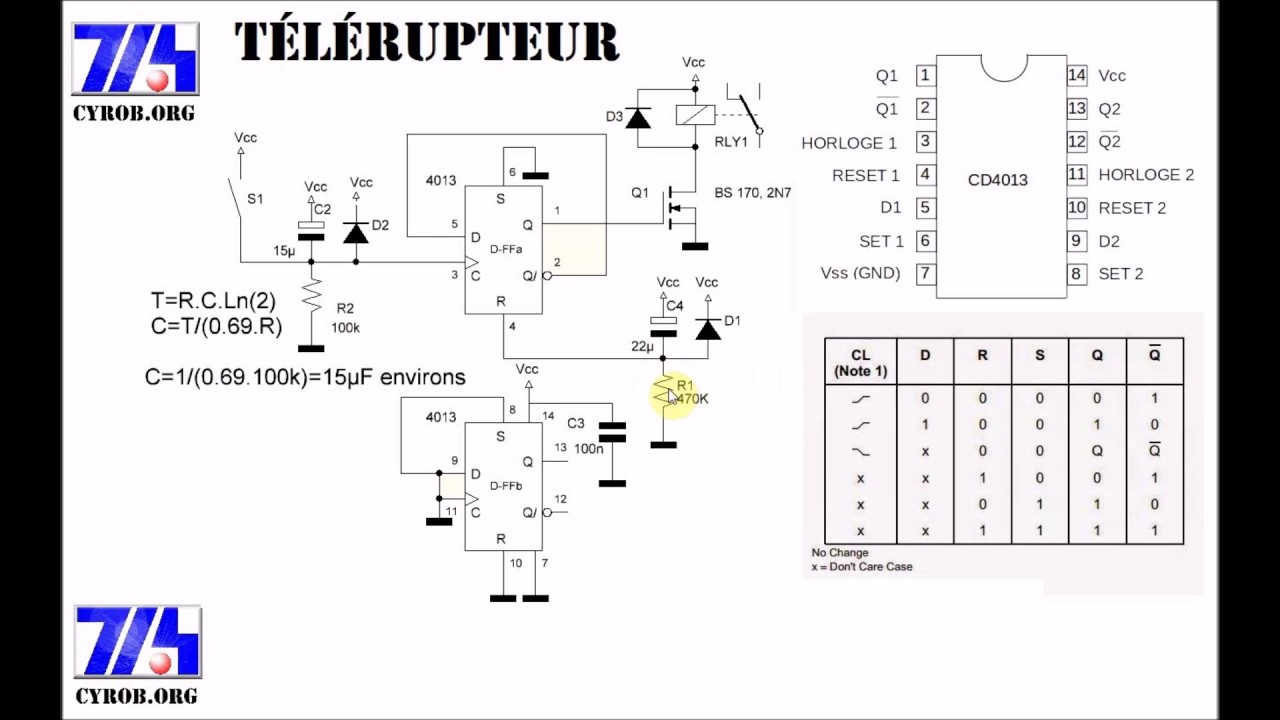 Cyrob : Etude et conception d'un "Télérupteur"...