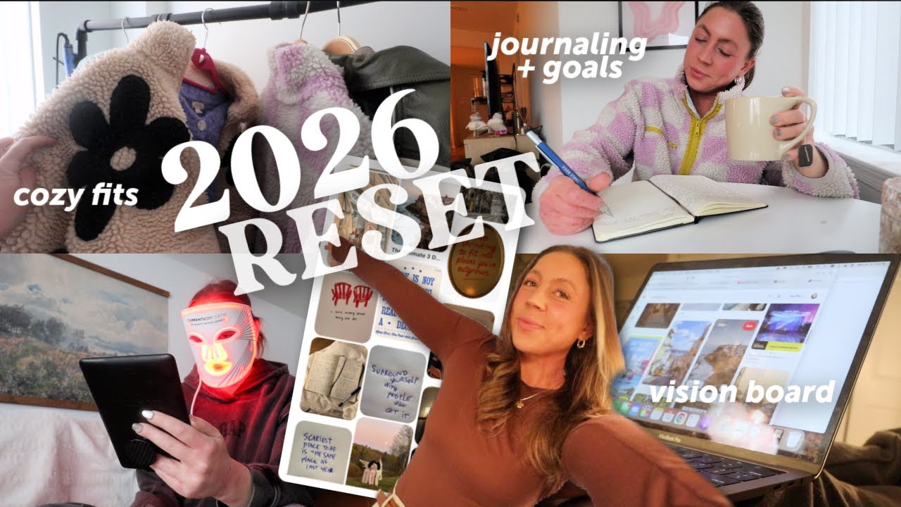 never too late for a new year! getting real, how I journal & set goals, healthy habits + routines