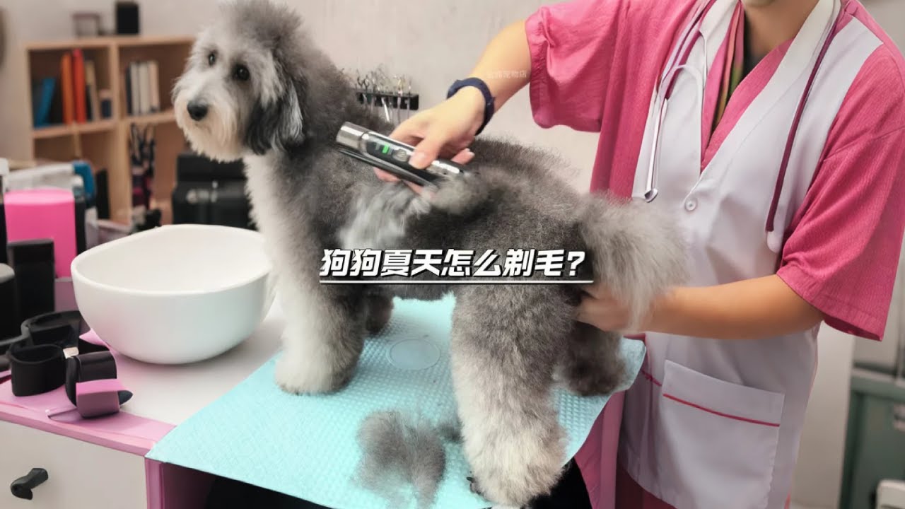 夏天怎么给狗狗剃毛？ 宠物店给狗狗剃毛方法来了#狗狗剃毛 #狗狗 #狗狗美容师#新手养狗#修毛