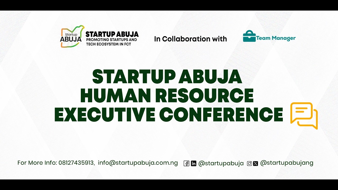 Startup Abuja Human Resource Executive Conference