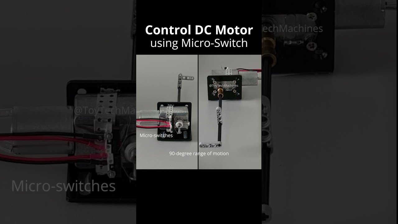 90&deg; DC Motor Control with Limit Switches