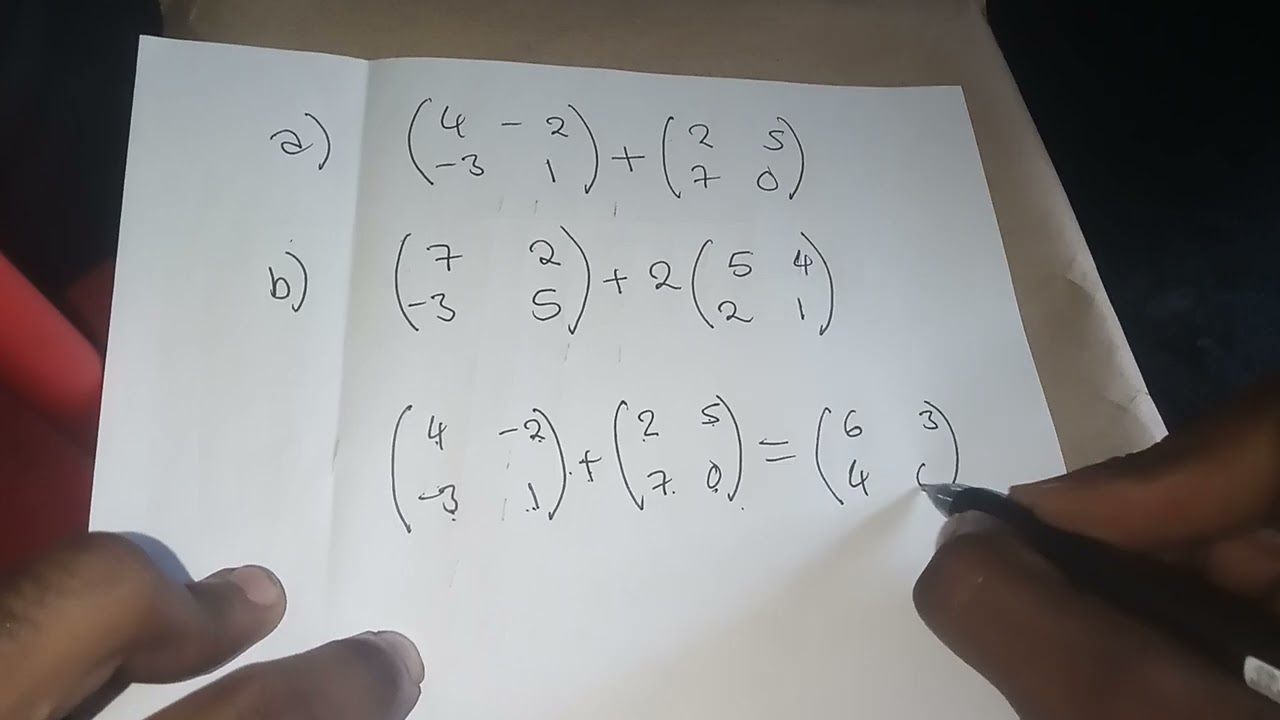 G9 Matrix Addition and Scalar Multiplication 