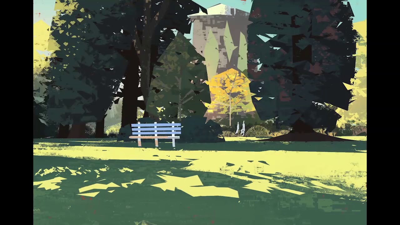 Plein air iPad painting in Procreate