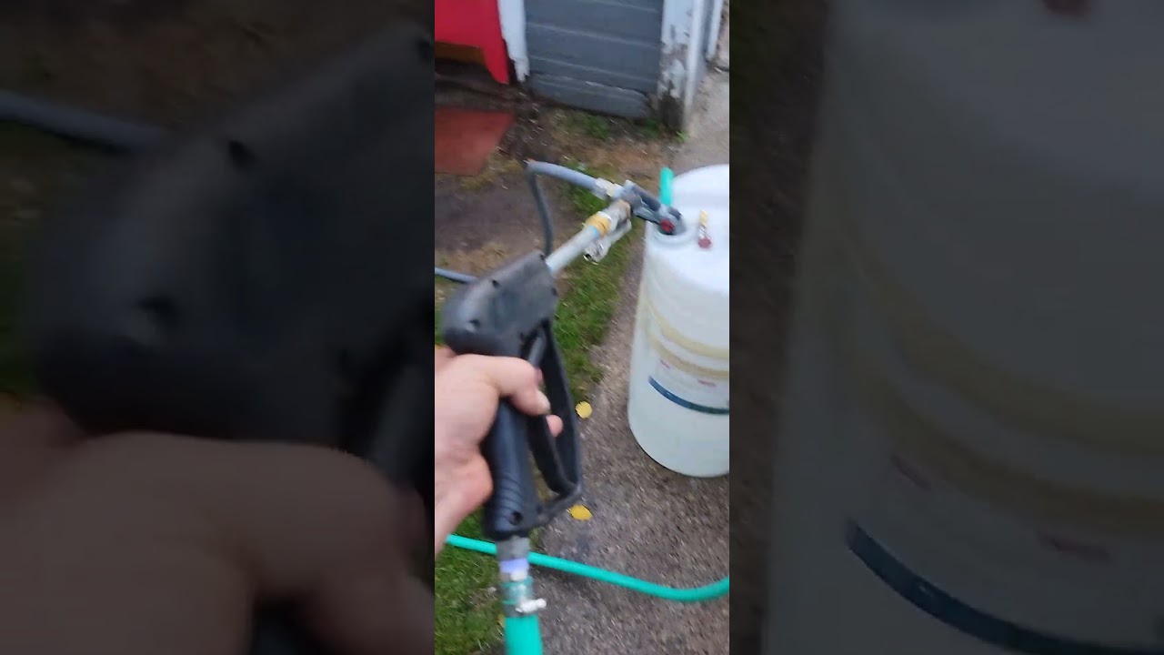 Anybody could make 12v softwash so simple #softwash #cleaningequipment