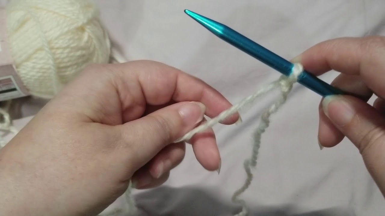 Knitting One Needle Cast On