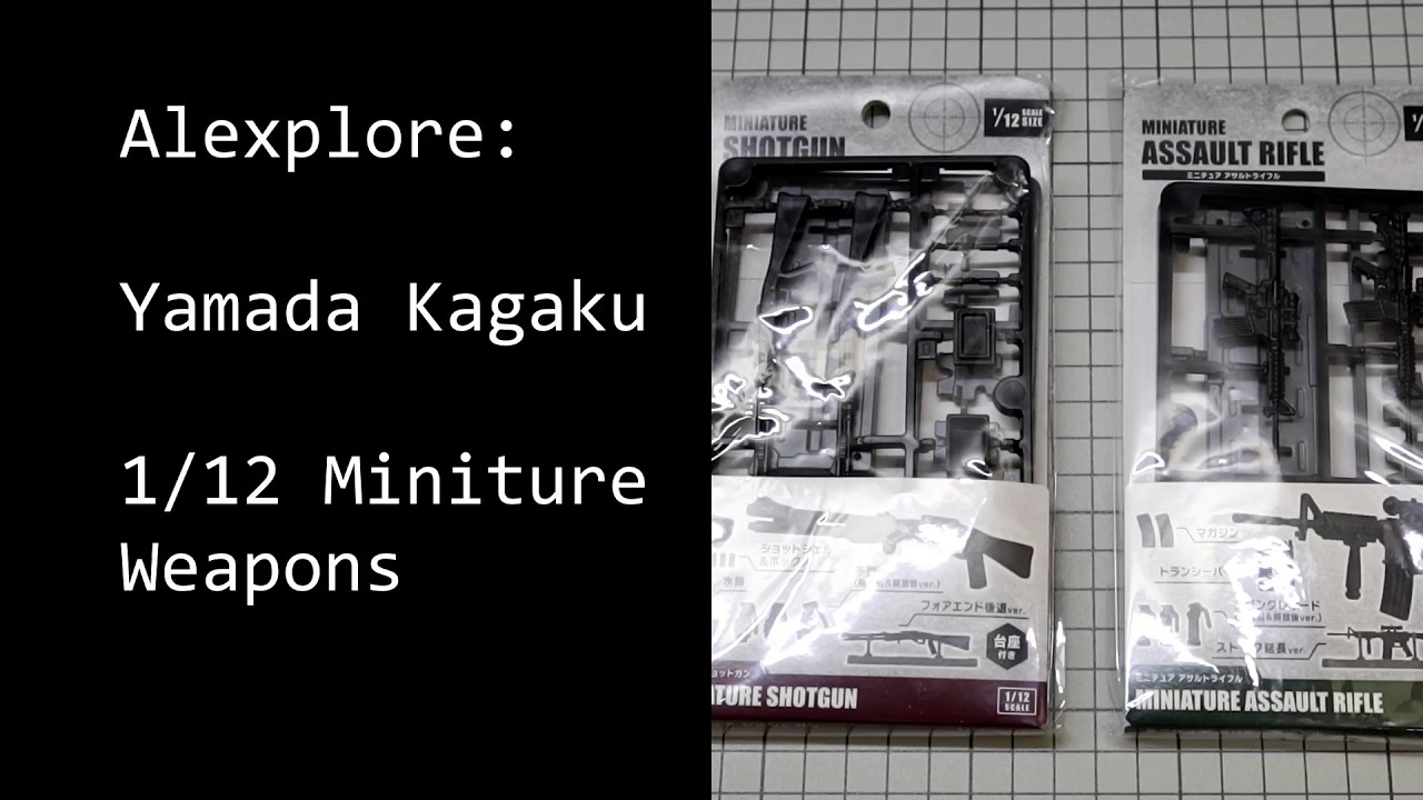 Yamada Kagaku (Chemical) 1/12 Miniature Weapons (and build!)
