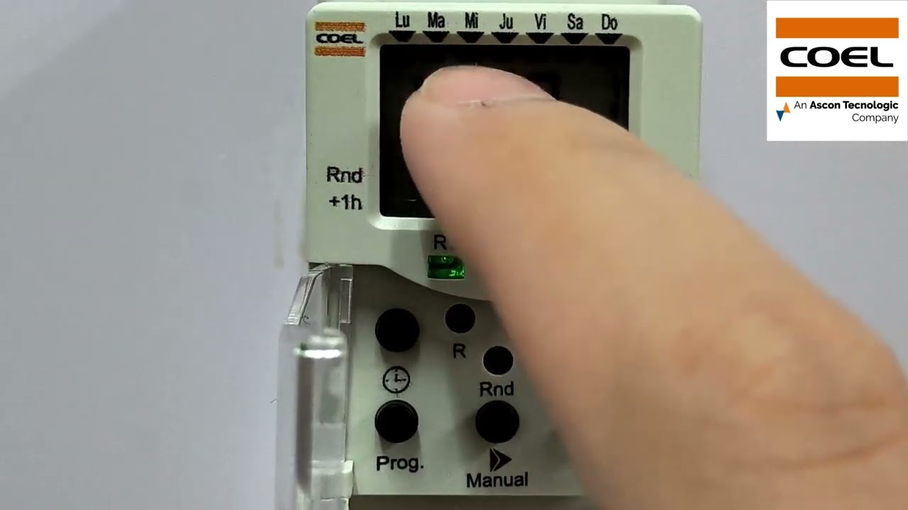 Ejemplo de programación - Interruptor de horario BWT40