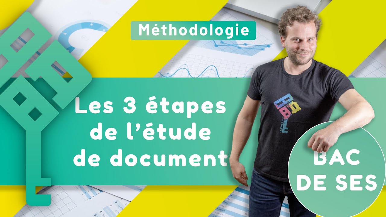 Les trois étapes pour réussir l'étude de document en SES ! - BAC 2026 Méthodologie