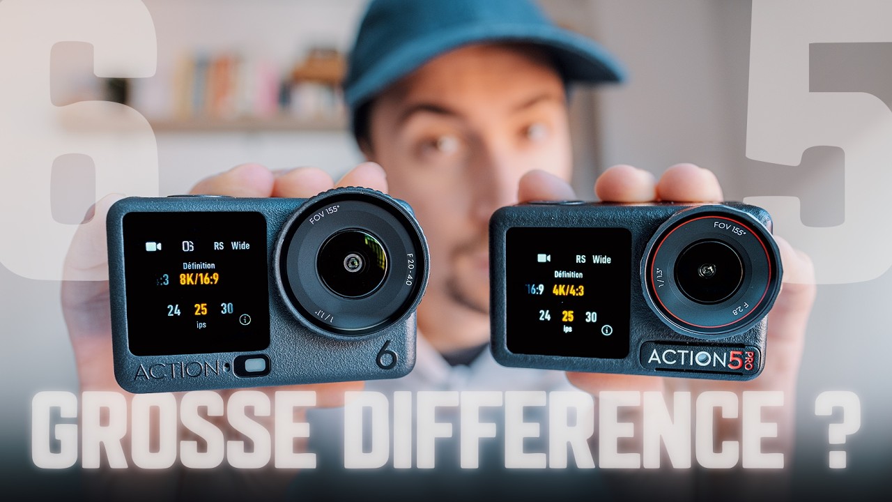DJI Action 6 vs Action 5 Pro | Laquelle choisir ?