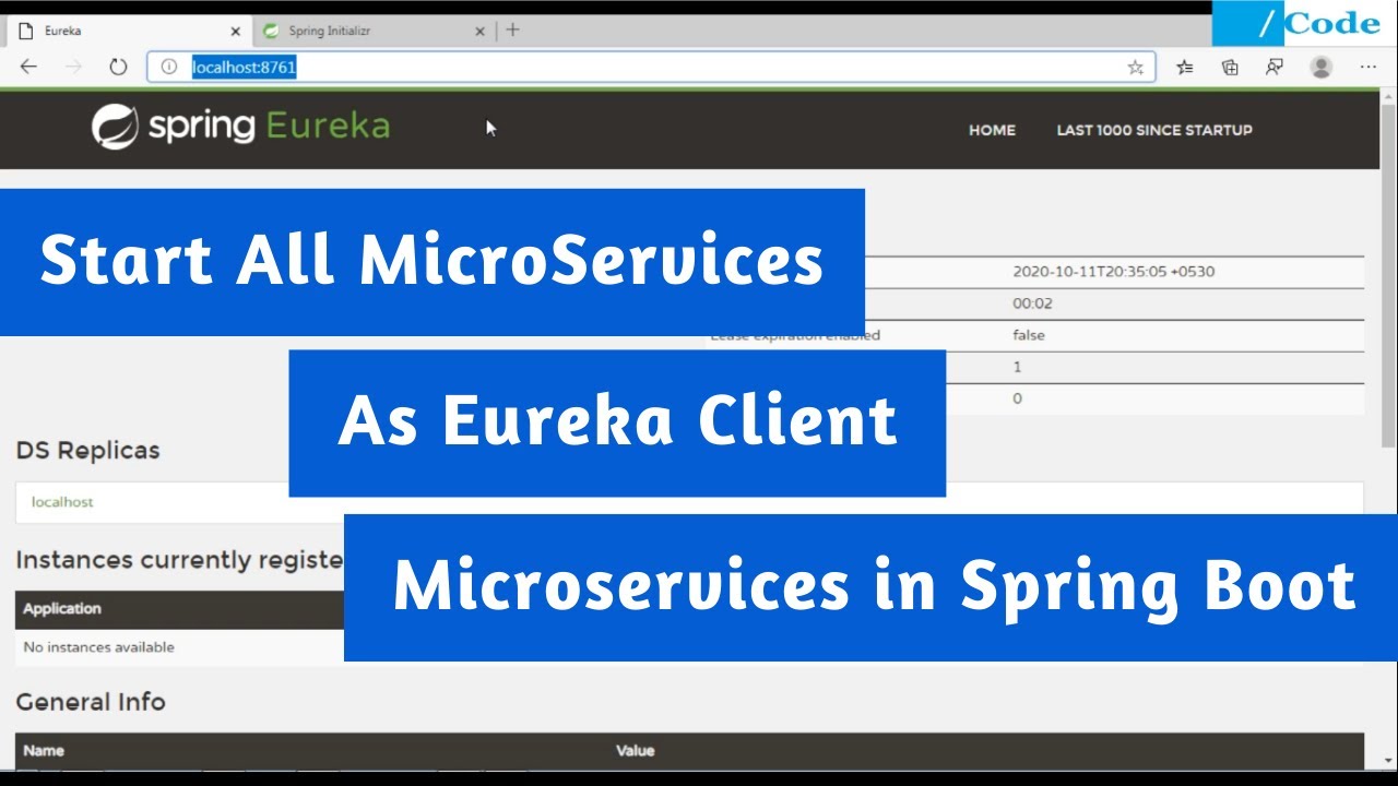 Start All Defiend MicroServices || Micorservices in Spring Boot