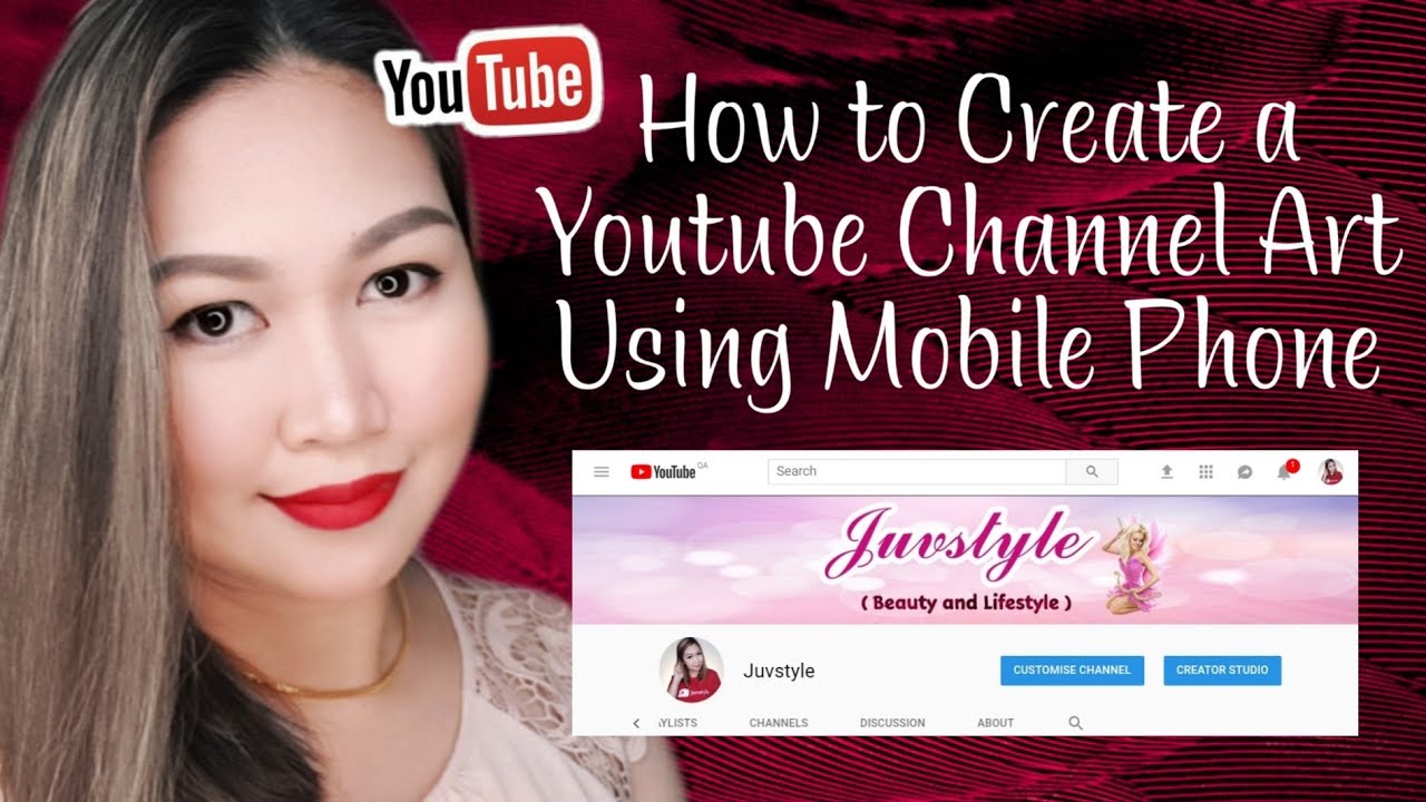 HOW TO CREATE A YOUTUBE CHANNEL ART USING MOBILE PHONE | TAGALOG 🇵🇭