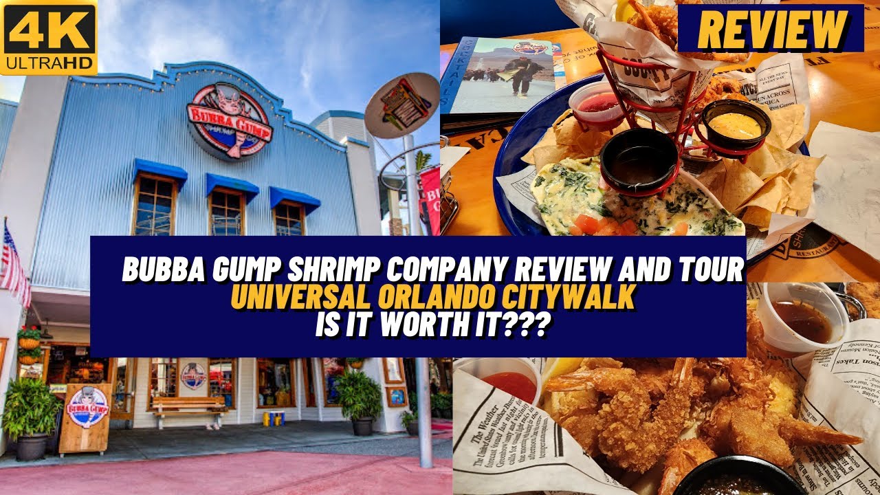 [4k] Bubba Gump Shrimp Company Review and Tour | Universal Orlando Citywalk
