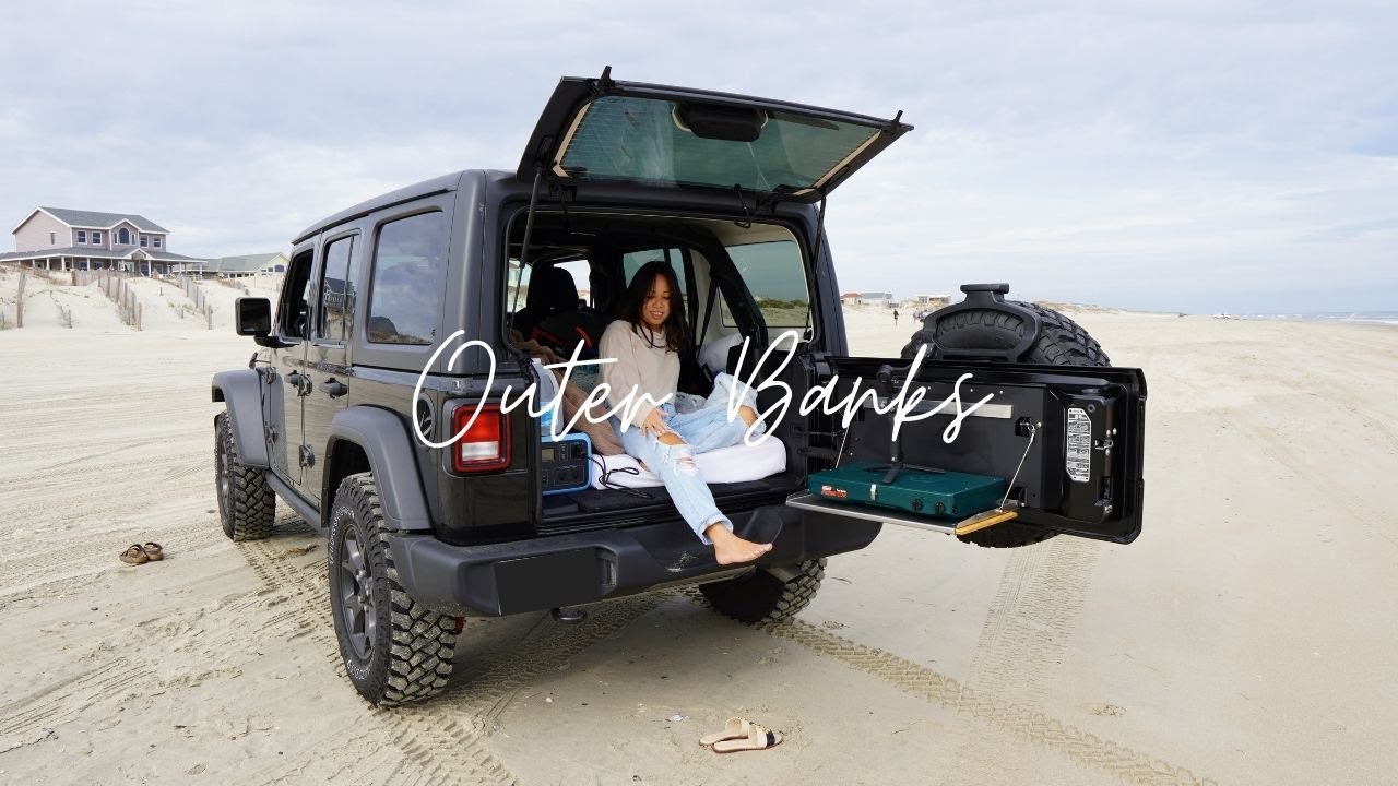 Living in a Jeep Wrangler: Driving in Outer Banks Beach