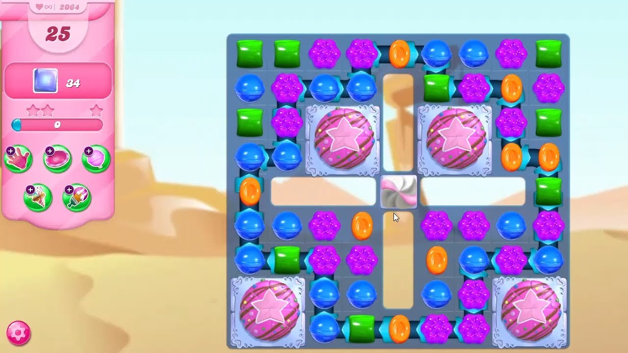 Candy Crush Saga LEVEL 2064 NO BOOSTERS (new)