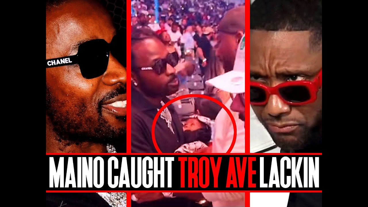 Maino Catches Troy Ave Lackin At Vegas Fight With His Daughter After Long Time Beef!!