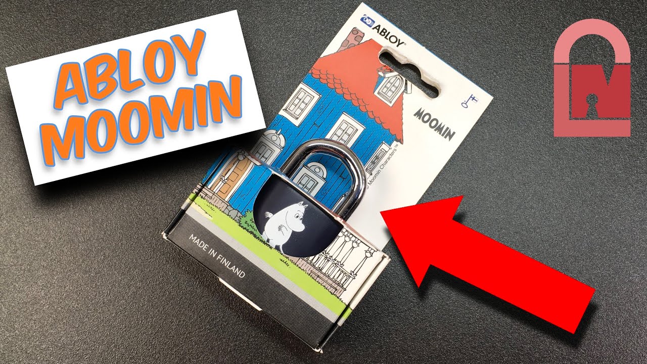 Worlds Highest Security Children&rsquo;s Padlock - Moomin Abloy Padlock Picked
