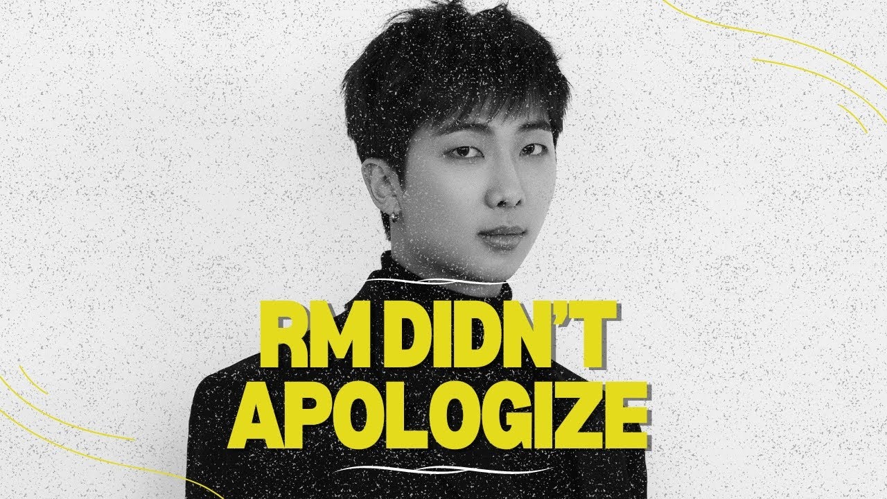 RM Didn't Apologize: A Reaction