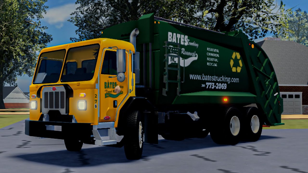 Garbage Man POV -  Bates Trucking | Peterbilt 520 McNeilus Rear Loader
