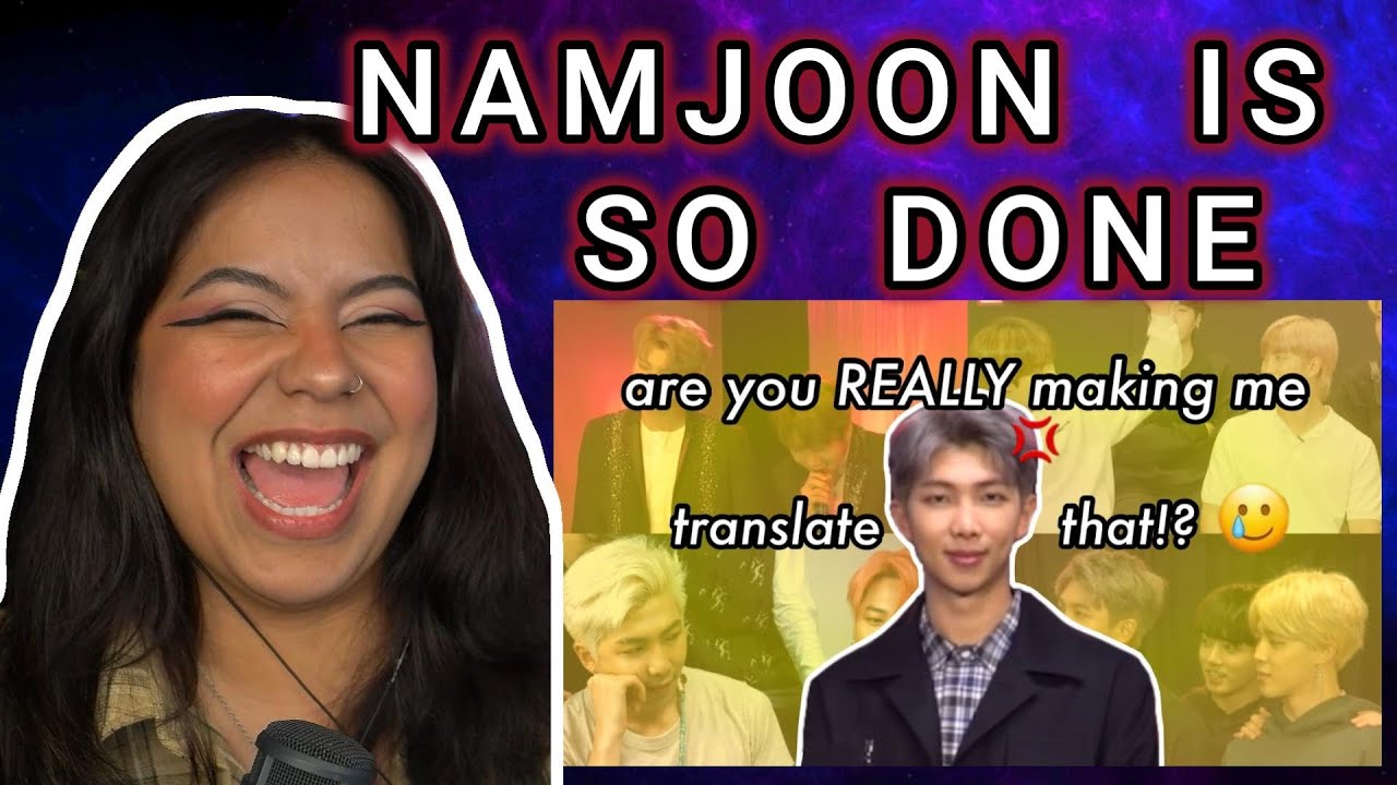when namjoon is so done being the translator of the group | REACTION