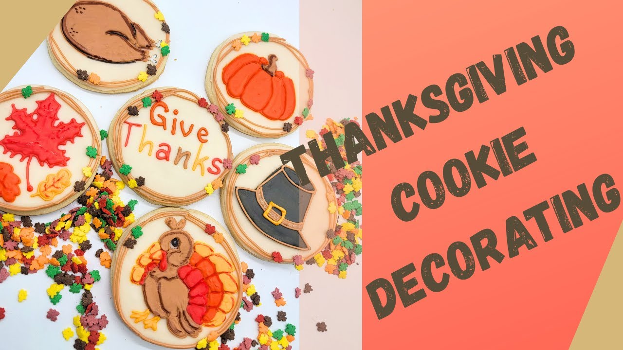 Thanksgiving Cookie Decorating [Relaxing Music and Cookie Decorating]