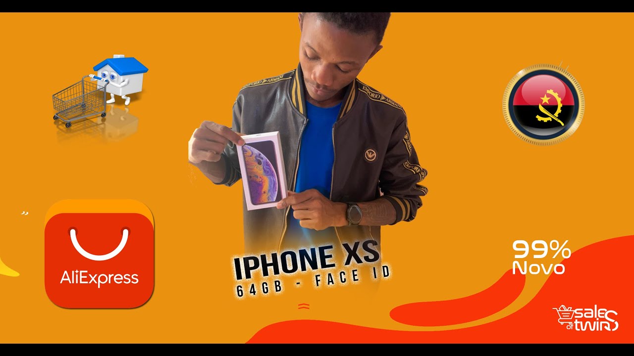 iPhone XS 64GB importado dá China, pela AliExpress destino Angola #iPhone #AliExpress #Angola #Corre