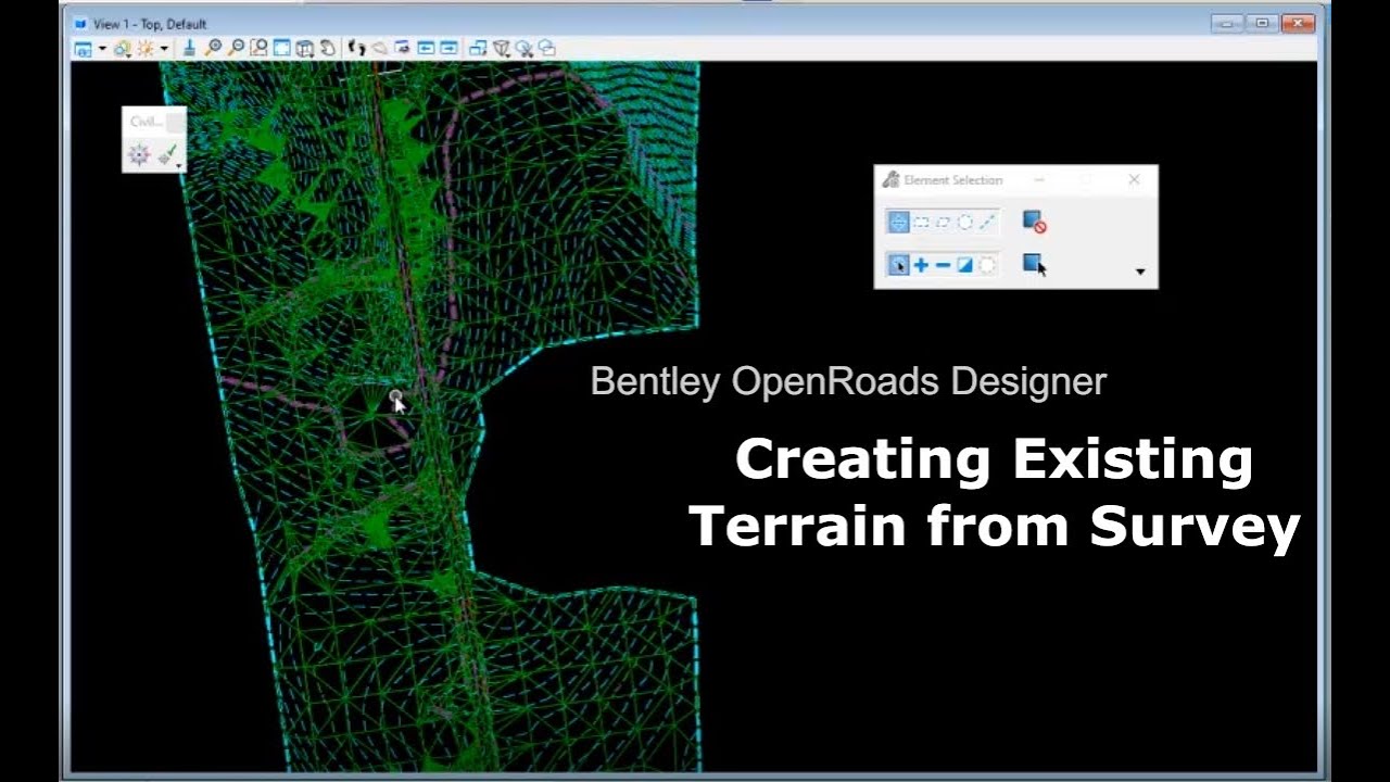ORD 1-2. Creating an Existing Terrain from Survey - Ascii File
