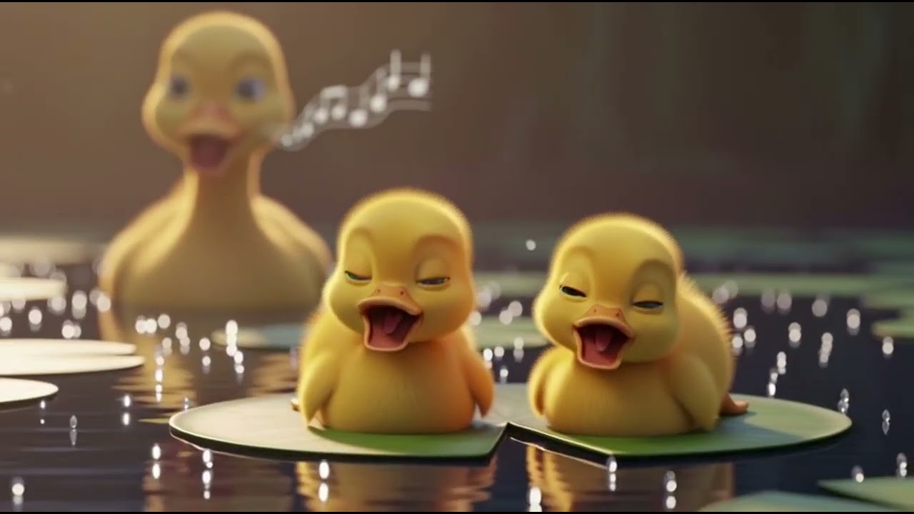 Five Little Ducks Under the Starry Sky | Nursery Rhymes & Kids Songs | Baby Tunes