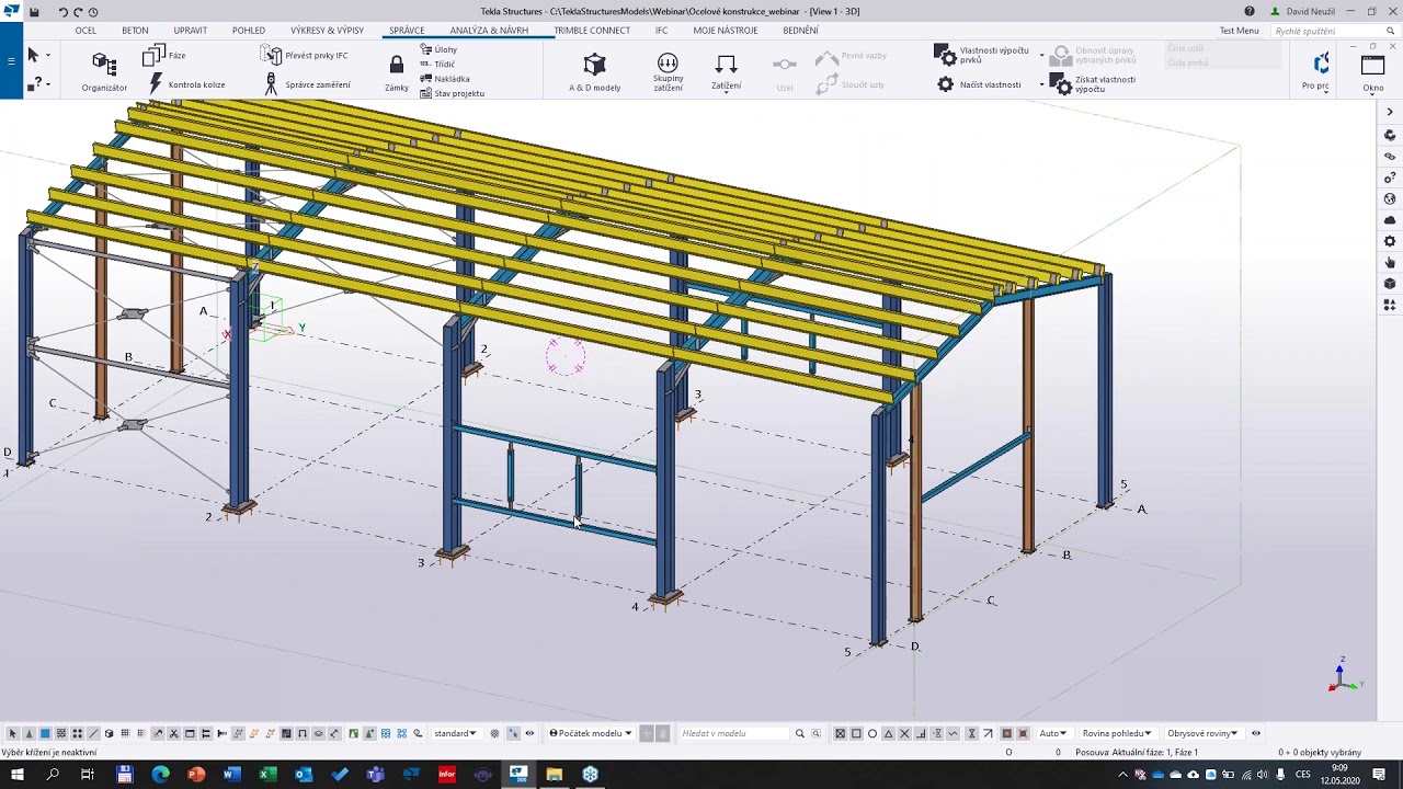 Webinář: Efektivní zpracování výstupů z modelu Tekla Structures