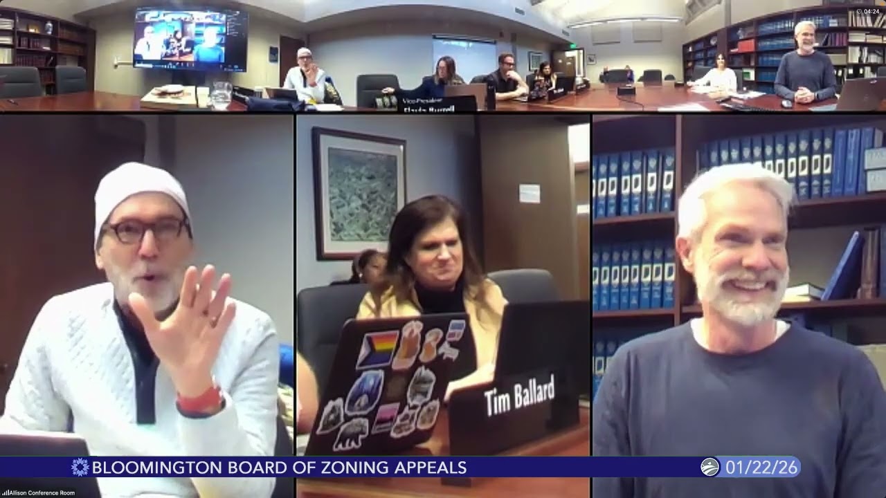 Bloomington Board of Zoning Appeals, January 22, 2026