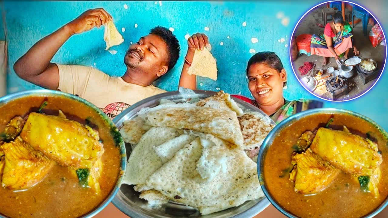 🔥 FIRST TIME CHALLENGE! Village Chilka Roti and Chicken Curry Eating Show | Ramesh village eating