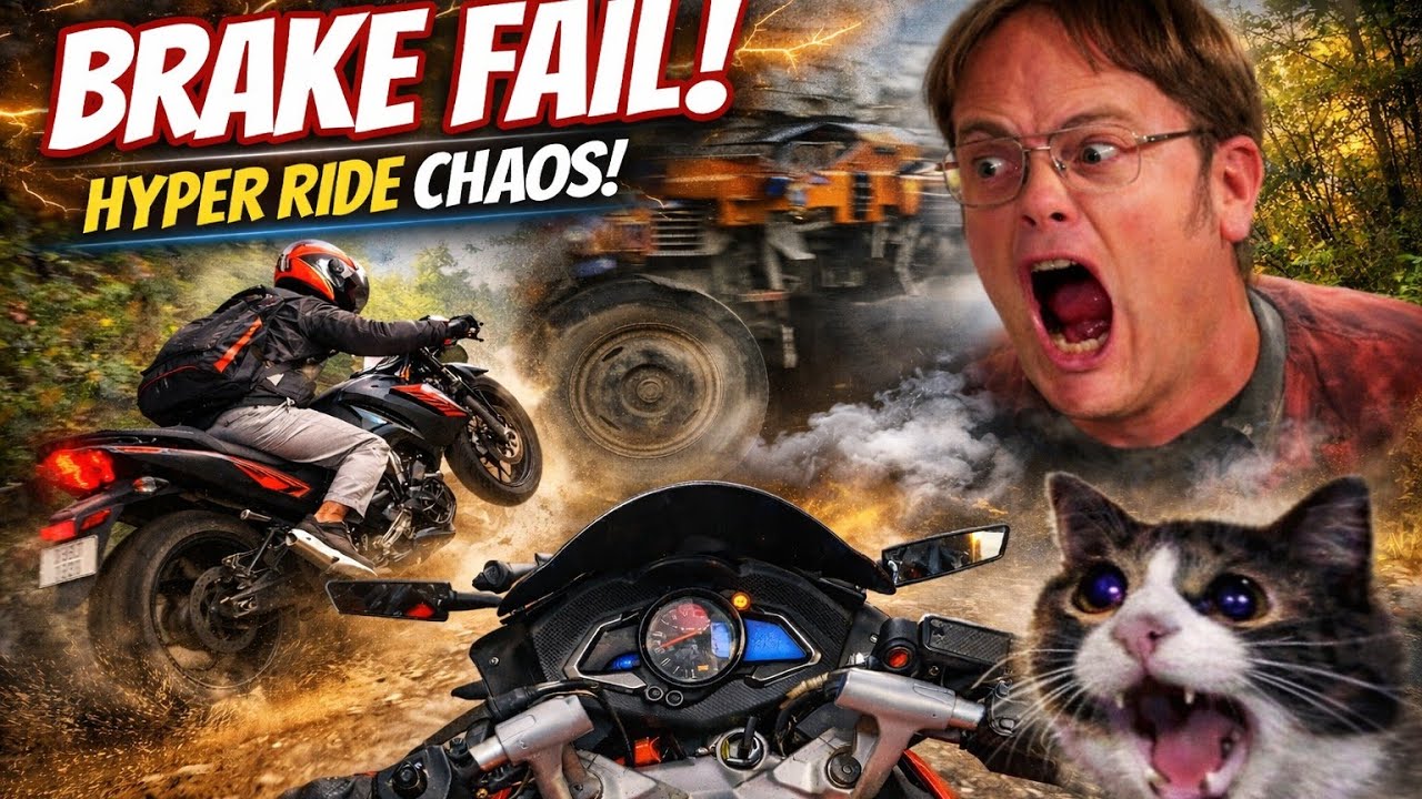 RS200 Ride Gone Wild &mdash; 😨Rear Brake Failed ||Arun Thakur vlogs|| AT163