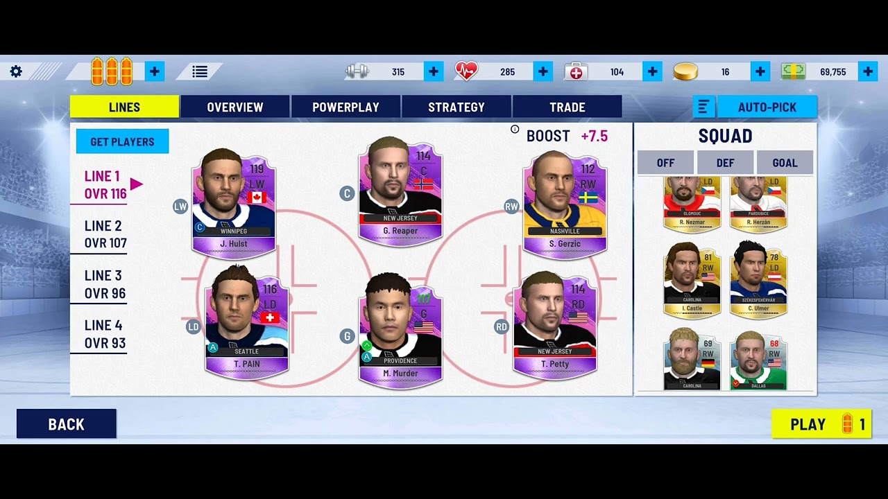 Hockey All-Stars 24 (Tips and tricks for the best team)